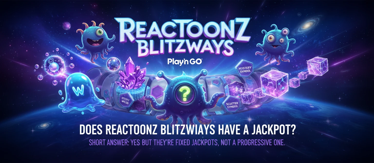 Does Reactoonz Blitzways have a jackpot?